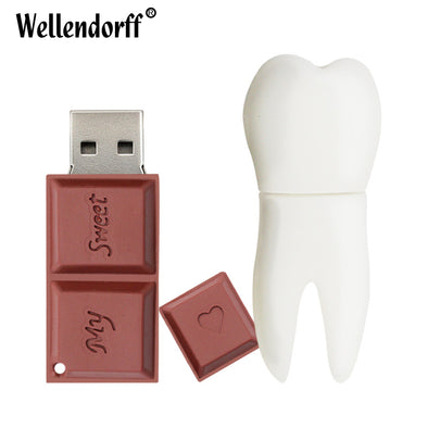 Chocolate and Too USB Flash Drive Silicone Pendrive USB2.0 64GB 32GB 16GB 8GB 4GB Pen Drive Flash Drive Gift USB Stick