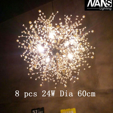NANS vintage lights retro loft spark fireworks  Acrylic LED Pendant Light  Dining /Living Room Kitchen Light Hanging Lamps