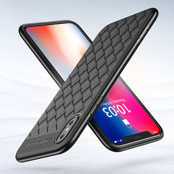 FLOVEME Woven Soft Case For iPhone X 10 Silicone Cool Phone Case For iPhone 6s 6 Plus 7 8 Plus Cover Phone Bag Cases Accessories