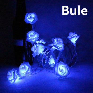 LED String Lights 2M 5M 10M Wedding Rose 3*AA Battery Holiday Decoration Lightings Rosa LED Guirlande Lumineuse