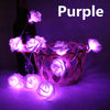 LED String Lights 2M 5M 10M Wedding Rose 3*AA Battery Holiday Decoration Lightings Rosa LED Guirlande Lumineuse